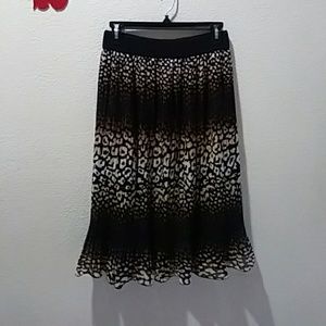Beautiful Cheetah pleaded skirt XL
